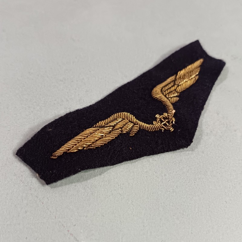 AVIATION INSIGNE DE POITRINE DE MECANICIEN ARMEE DE L'AIR POUR TENUE BLEUE FABRICATION EN CANNETILLE