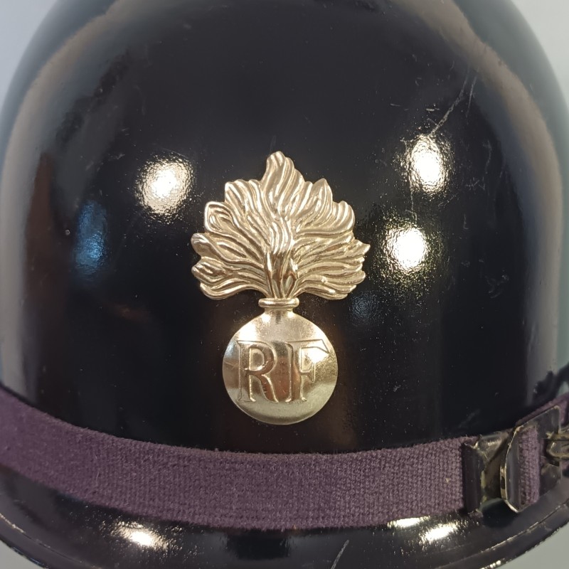 CASQUE MODELE 1951 DE GENDARMERIE GRENADE ARGENTEE LINER DATE 1965 ET LOURD DATE 1960 GENDARME DEPARTEMENTALE