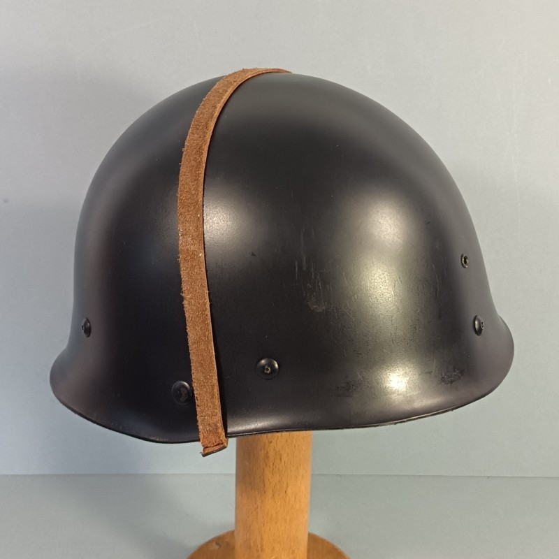 CASQUE MODELE 1951 DE GENDARMERIE GRENADE ARGENTEE LINER DATE 1965 ET LOURD DATE 1960 GENDARME DEPARTEMENTALE