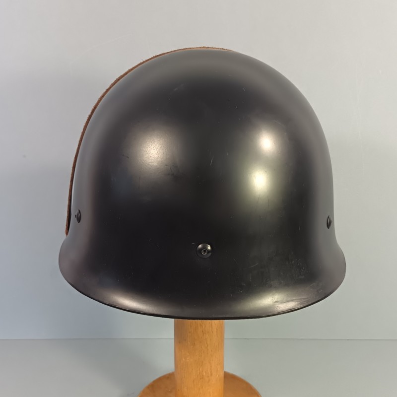CASQUE MODELE 1951 DE GENDARMERIE GRENADE ARGENTEE LINER DATE 1965 ET LOURD DATE 1960 GENDARME DEPARTEMENTALE