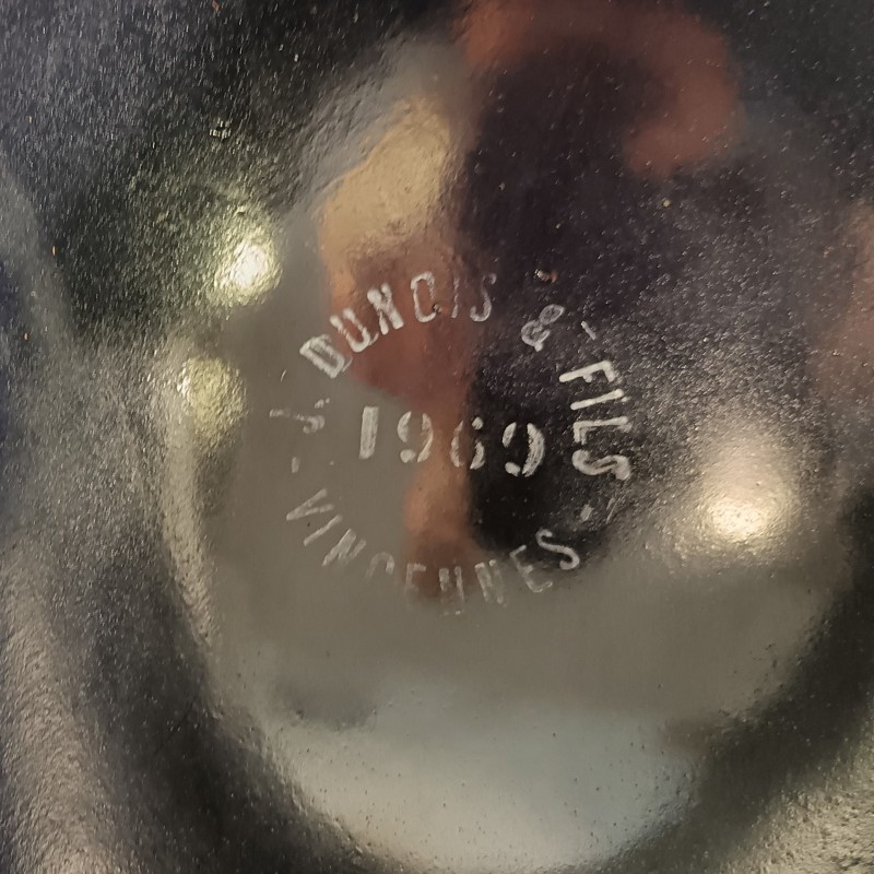 CASQUE MODELE 1951 DE GENDARMERIE GRENADE ARGENTEE LINER DATE 1965 ET LOURD DATE 1960 GENDARME DEPARTEMENTALE