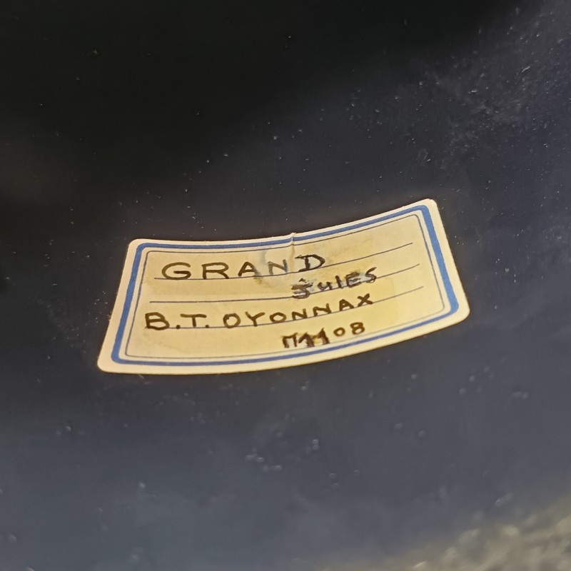 CASQUE MODELE 1951 DE GENDARMERIE GRENADE ARGENTEE LINER DATE 1965 ET LOURD DATE 1960 GENDARME DEPARTEMENTALE