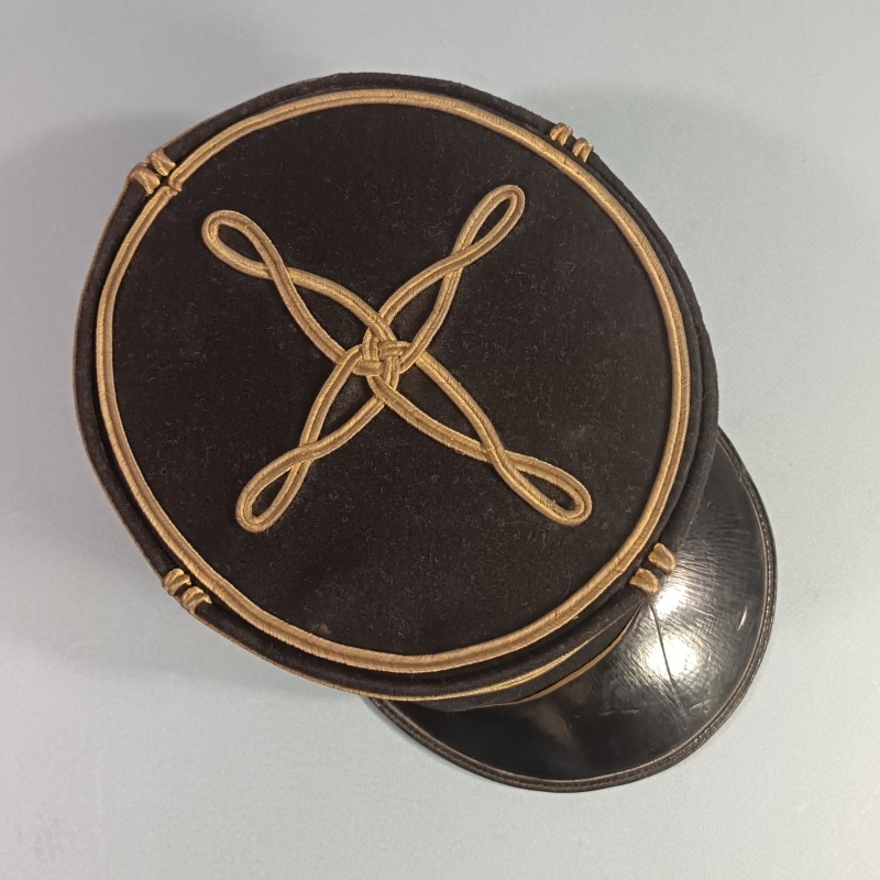 KEPI DE CAPITAINE DU 28 ème REGIMENT DE SAPEURS TELEGRAPHISTES DE TRANSMISSIONS MODELE 1919 - 1931 GUERRE 1939 - 1945