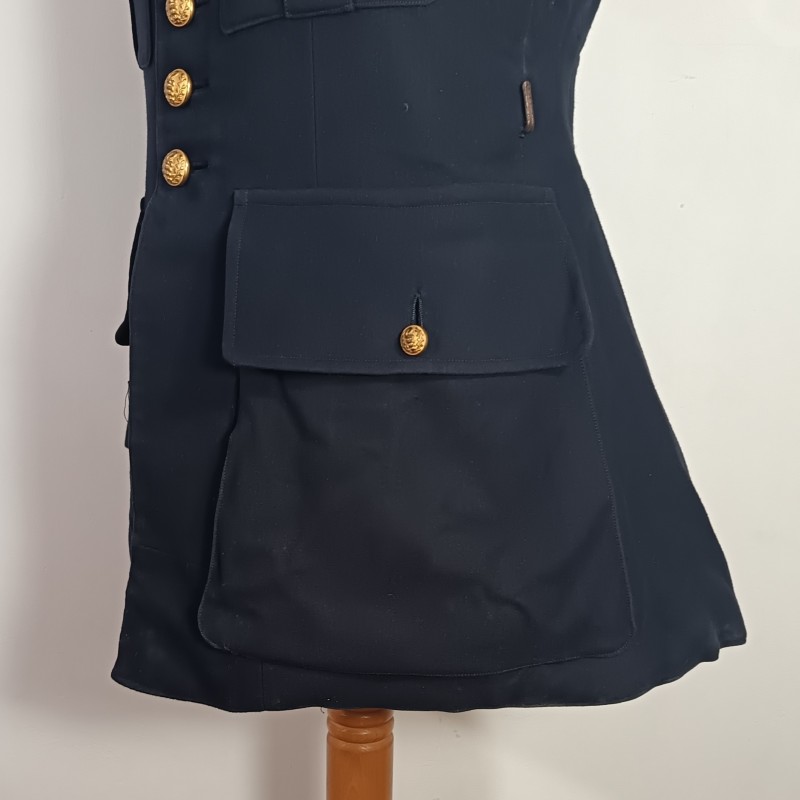 VESTE D'UNIFORME MODELE 1914 EN DRAP GRIS DE FER BLEUTE CAPITAINE MEDECIN DU DEBUT DE LA GUERRE 1914 1918