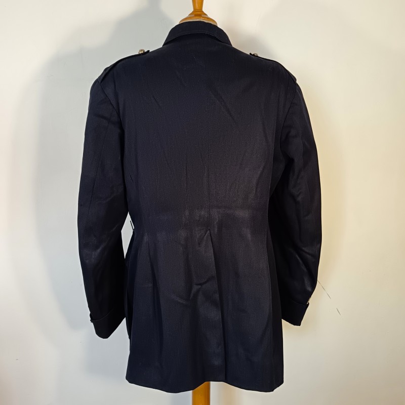 VESTE D'UNIFORME MODELE 1929 EN DRAP GRIS BLEU DU COMMANDANT BAUMONT DATEE 1936 ETAT MAJOR DES CHASSEURS ALPINS