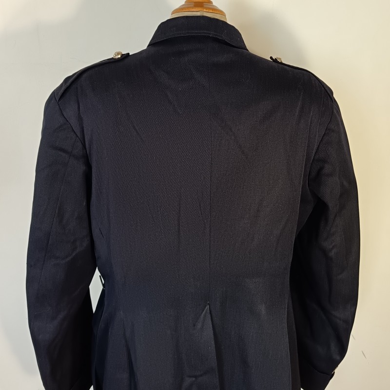 VESTE D'UNIFORME MODELE 1929 EN DRAP GRIS BLEU DU COMMANDANT BAUMONT DATEE 1936 ETAT MAJOR DES CHASSEURS ALPINS