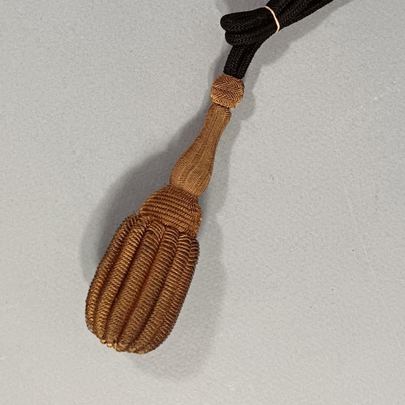 DRAGONNE EN CANNETILLE DOREE POUR SABRE FRANCAIS OFFICIER MODELE 1822 1845 1882 OFFICIER INFANTERIE