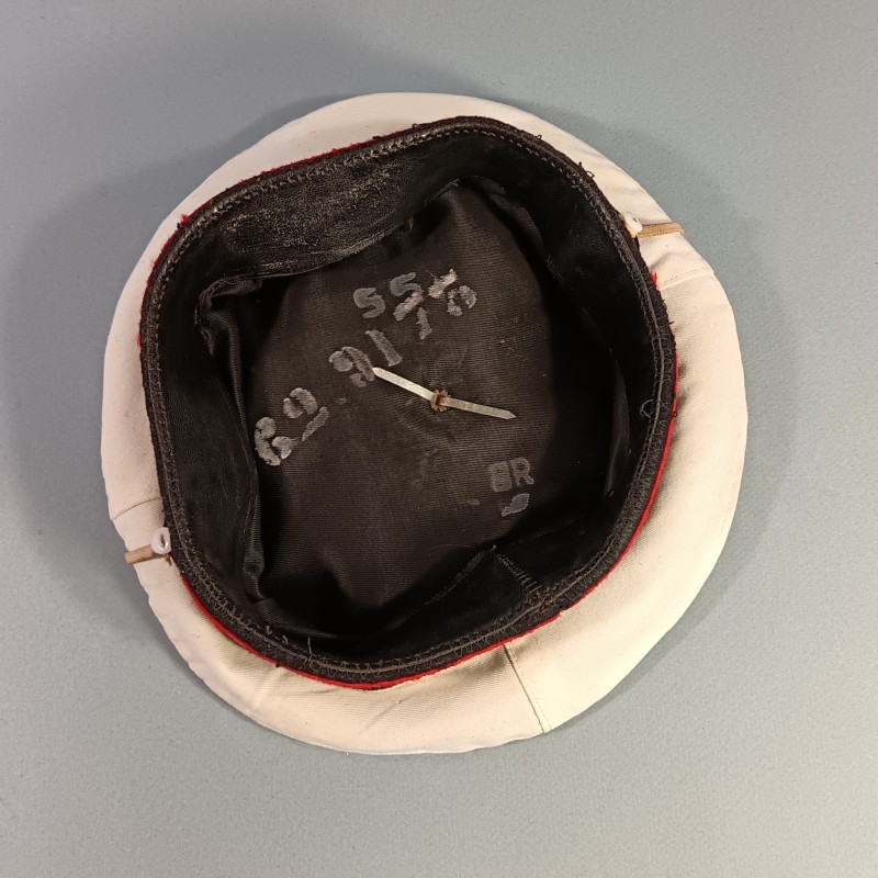 BACHI MARINE NATIONALE FRANCAISE AVEC BANDE OU BANDEAU MARINE NATIONALE DATE 1975 TAILLE 55 POMPON ROUGE