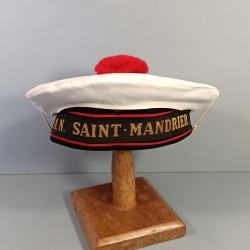 BACHI MARINE NATIONALE FRANCAISE AVEC BANDE OU BANDEAU BAN SAINT-MANDRIER DATE 1972 TAILLE 57 AERONAVALE