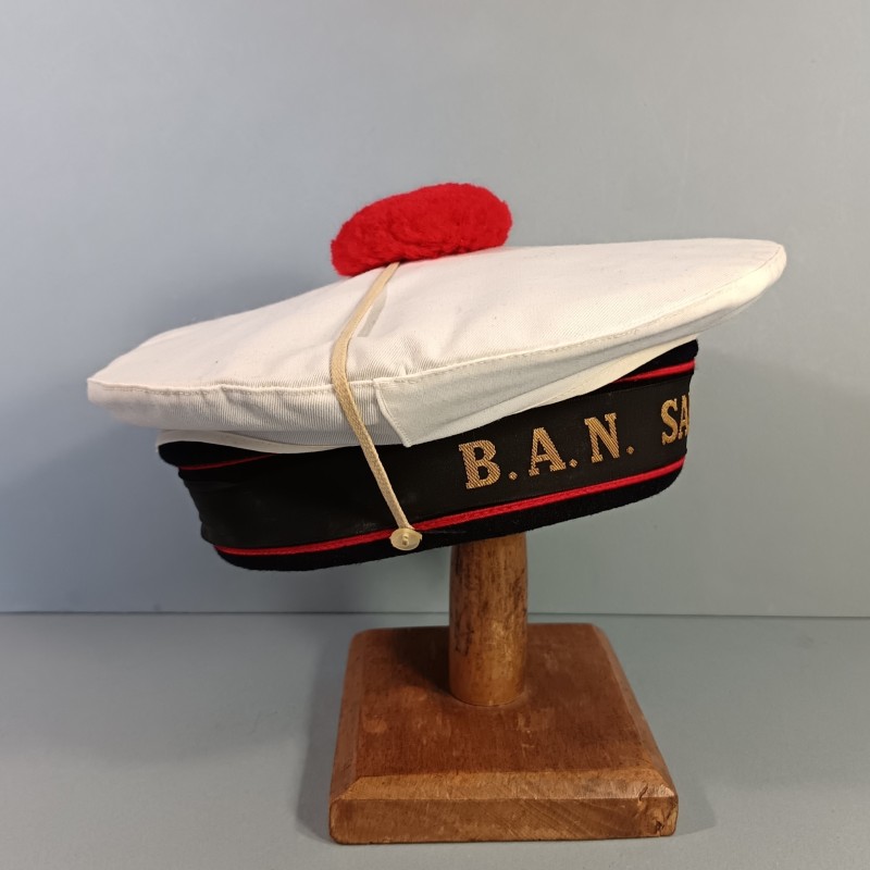 BACHI MARINE NATIONALE FRANCAISE AVEC BANDE OU BANDEAU BAN SAINT-MANDRIER DATE 1972 TAILLE 57 AERONAVALE