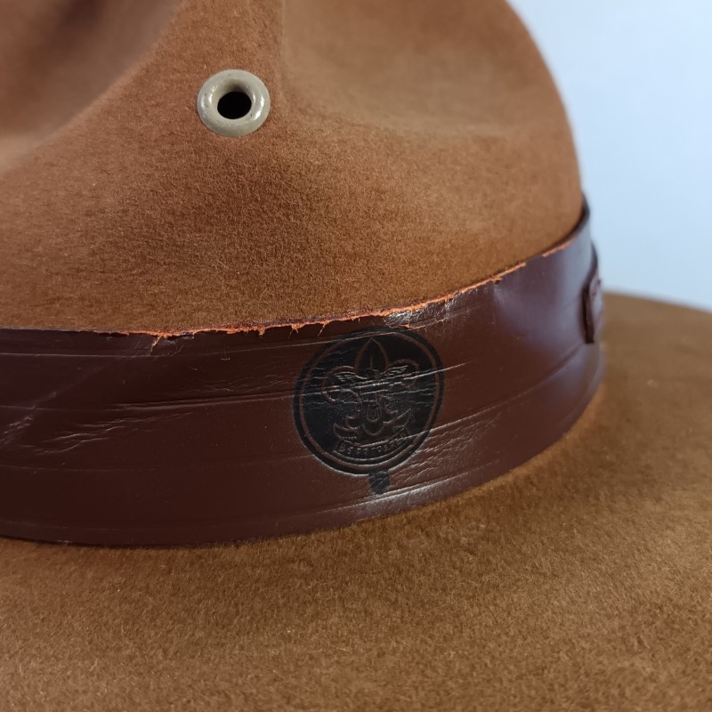 CHAPEAU SCOUT 4 BOSSES DE TYPE CANADIEN OU USMC FABRICATION AMERICAINE ANNEES 1980 TAILLE 55-56 BSA BOY SCOUT