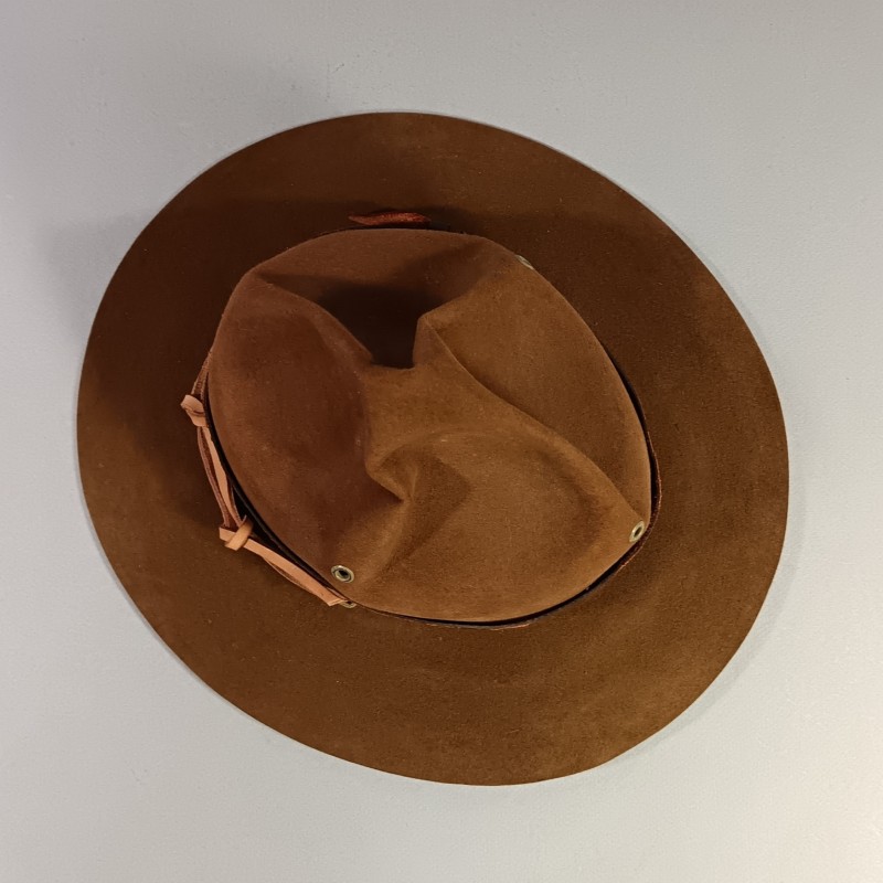 CHAPEAU SCOUT 4 BOSSES DE TYPE CANADIEN OU USMC FABRICATION AMERICAINE ANNEES 1980 TAILLE 55-56 BSA BOY SCOUT