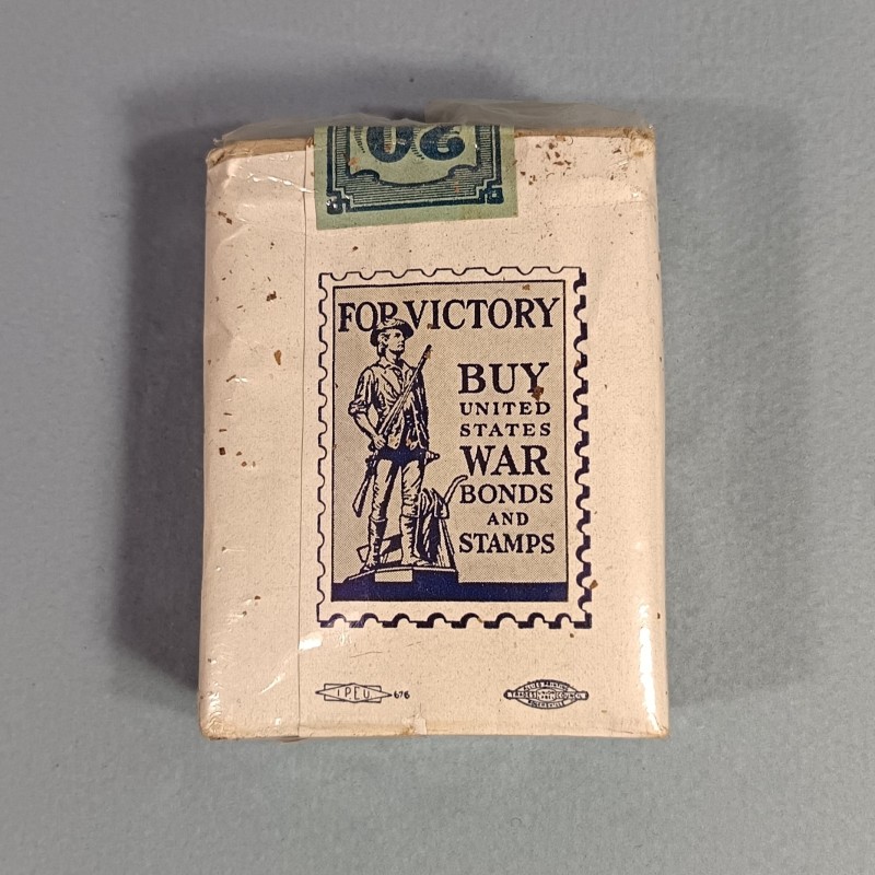 PAQUET DE 20 CIGARETTES MILITAIRE US DE LA MARQUE RALEIGH TIMBRE TAXE WAR BONDS AND STAMPS SECONDE GUERRE