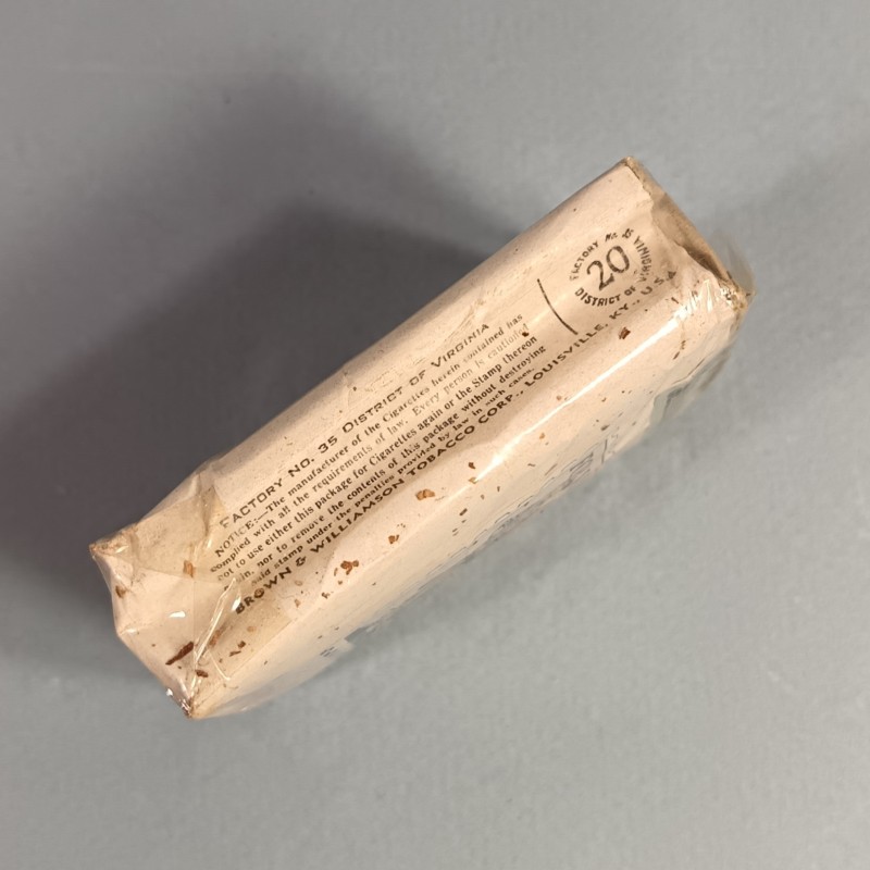 PAQUET DE 20 CIGARETTES MILITAIRE US DE LA MARQUE RALEIGH TIMBRE TAXE WAR BONDS AND STAMPS SECONDE GUERRE