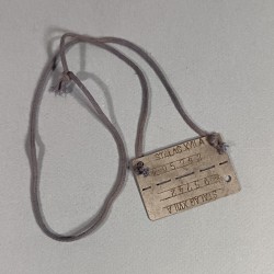 PLAQUES D'IDENTITE DE PRISONNIER AU STALAG XVII A VILLE DE KAISERSTEINBURCH EN AUTRICHE KRIEGSGEFANGENER SECONDE GUERRE