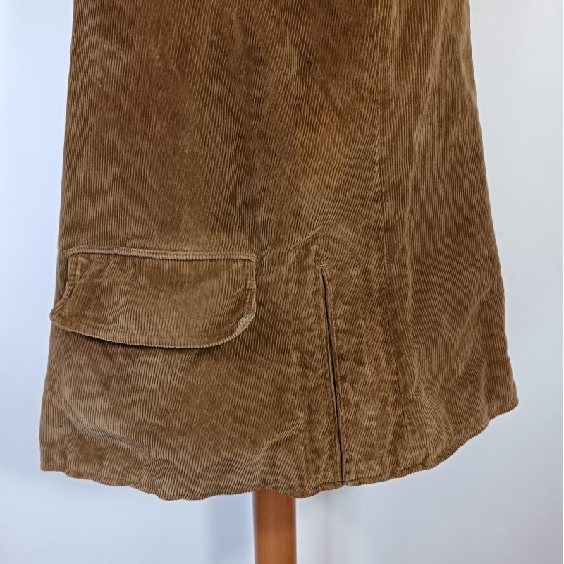 VESTE D'UNIFORME MODELE 1914 EN VELOURS COTELE BEIGE DU 13 ème CORP D'ARMEE ET DATEE 1918 FABRICATION CLERMONT FERRANT