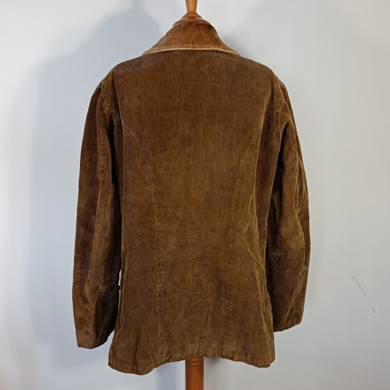 VESTE D'UNIFORME MODELE 1914 EN VELOURS COTELE BEIGE DU 13 ème CORP D'ARMEE ET DATEE 1918 FABRICATION CLERMONT FERRANT