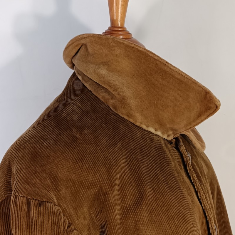 VESTE D'UNIFORME MODELE 1914 EN VELOURS COTELE BEIGE DU 13 ème CORP D'ARMEE ET DATEE 1918 FABRICATION CLERMONT FERRANT