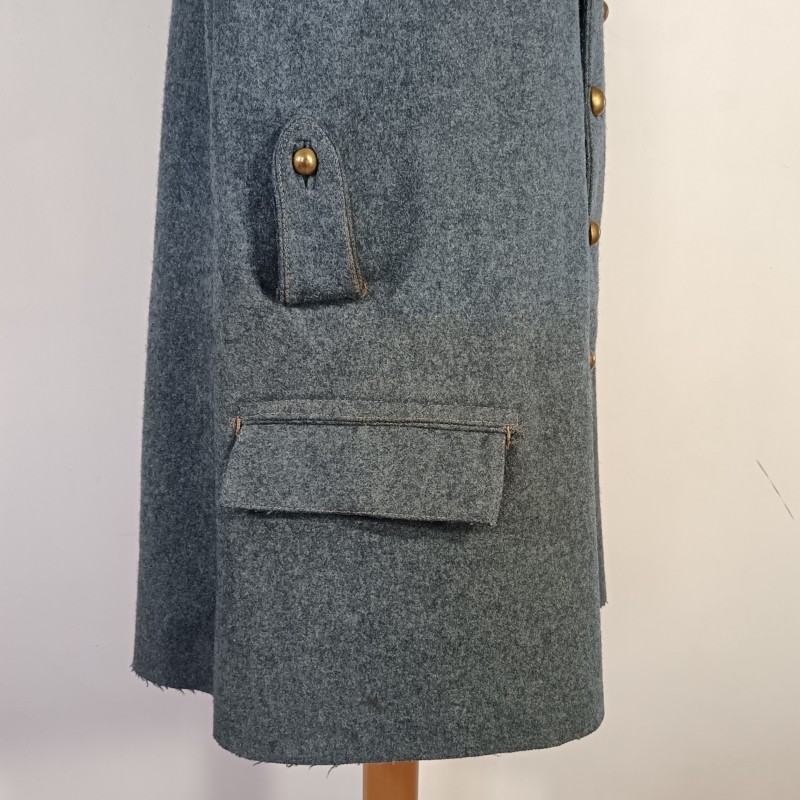 VESTE PALTOT BLEU HORIZON TROUPE DU 184 ème REGIMENT D'ARTILLERIE CAPOTE RETAILLEE DOUBLURE DATEE 1921