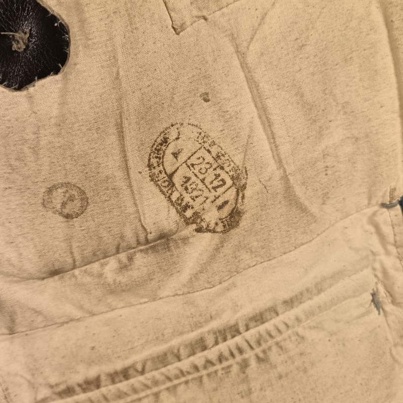 VESTE PALTOT BLEU HORIZON TROUPE DU 184 ème REGIMENT D'ARTILLERIE CAPOTE RETAILLEE DOUBLURE DATEE 1921