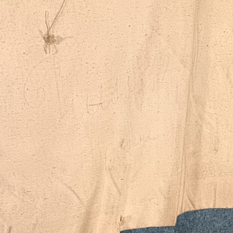 VESTE PALTOT BLEU HORIZON TROUPE DU 184 ème REGIMENT D'ARTILLERIE CAPOTE RETAILLEE DOUBLURE DATEE 1921