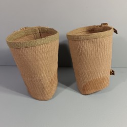 PAIRE DE GUETRES EN WEB ANGLAISES OU CANADIENNES FABRICATION INDIA SUPPLY 1941-42 TAILLE 3