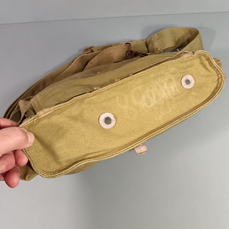 MASQUE A GAZ MILITAIRE FRANÇAIS ANP 31 CARTOUCHE MODELE MB CAMPAGNE DE FRANCE FRENCH GAZ MASK WW2
