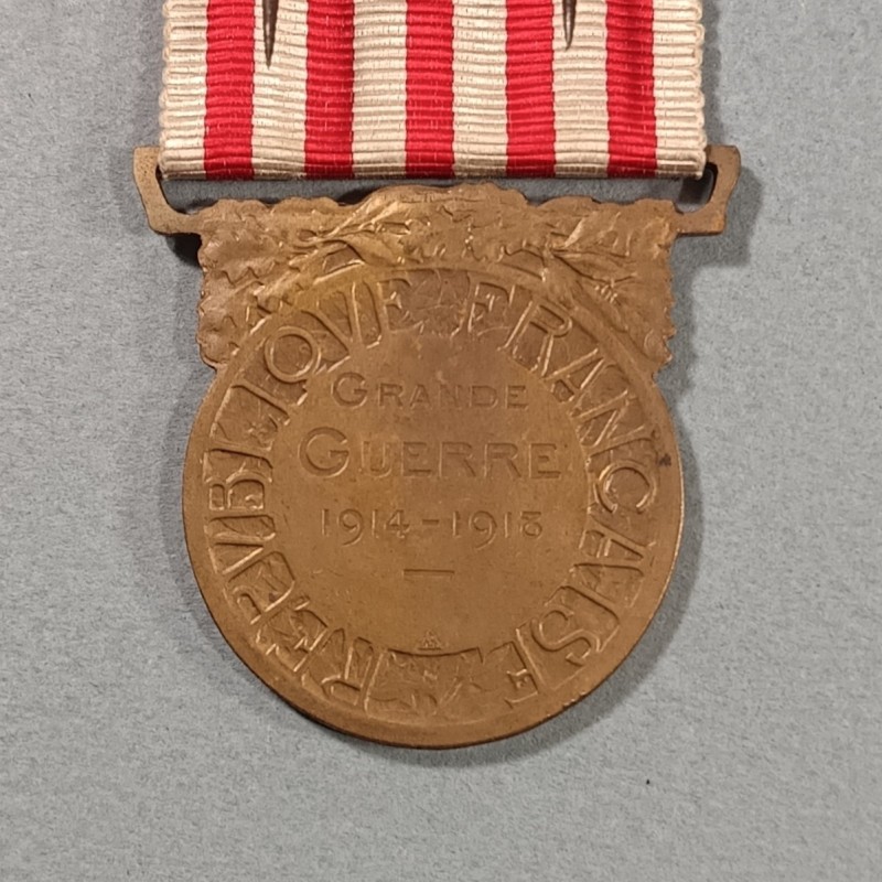 FRANCE MEDAILLE COMMEMORATIVE DE LA GRANDE GUERRE 1914-1918 ANCIENS COMBATTANTS