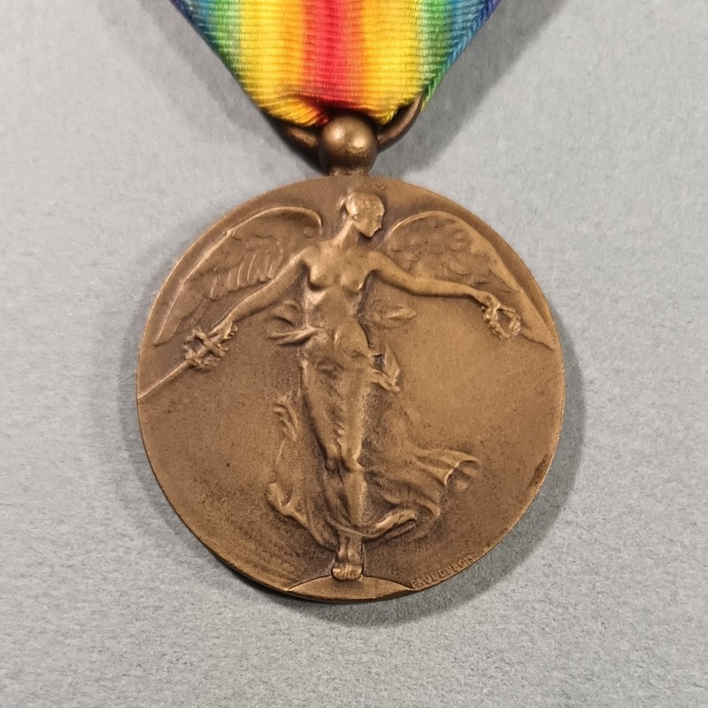 BELGIQUE MEDAILLE INTERALLIEE DE LA VICTOIRE DE LA GRANDE GUERRE 1914-1918 GRAVEUR P. DUBOIS