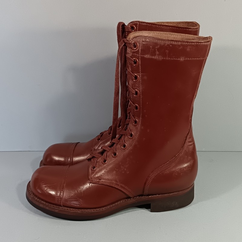 BOTTES DE SAUT PARA BOOTS US MODELE 1948 COREE INDOCHINE VIETNAM FABRICATION D'EPOQUE