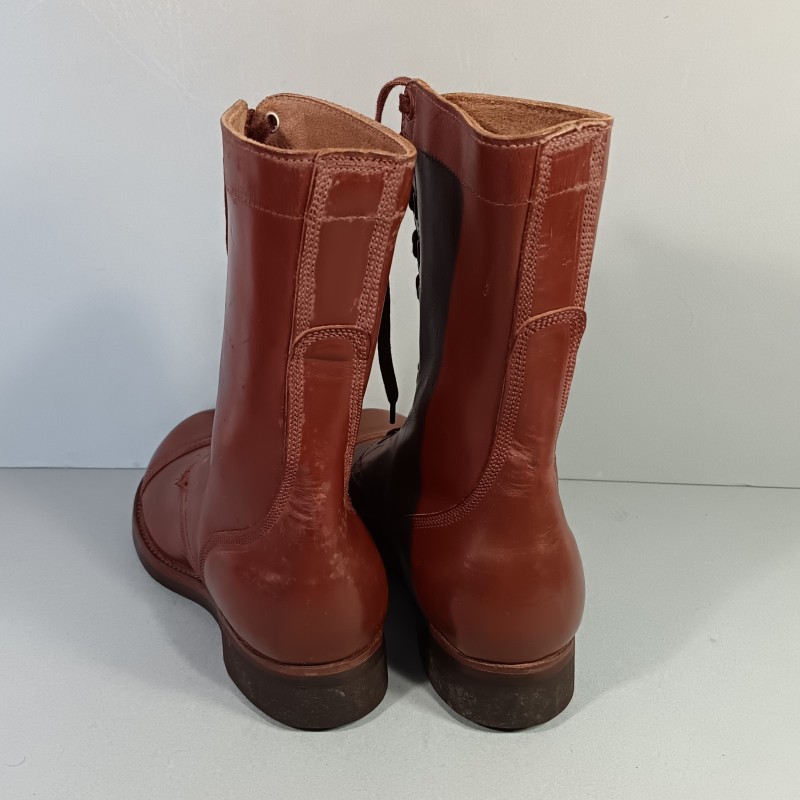 BOTTES DE SAUT PARA BOOTS US MODELE 1948 COREE INDOCHINE VIETNAM FABRICATION D'EPOQUE