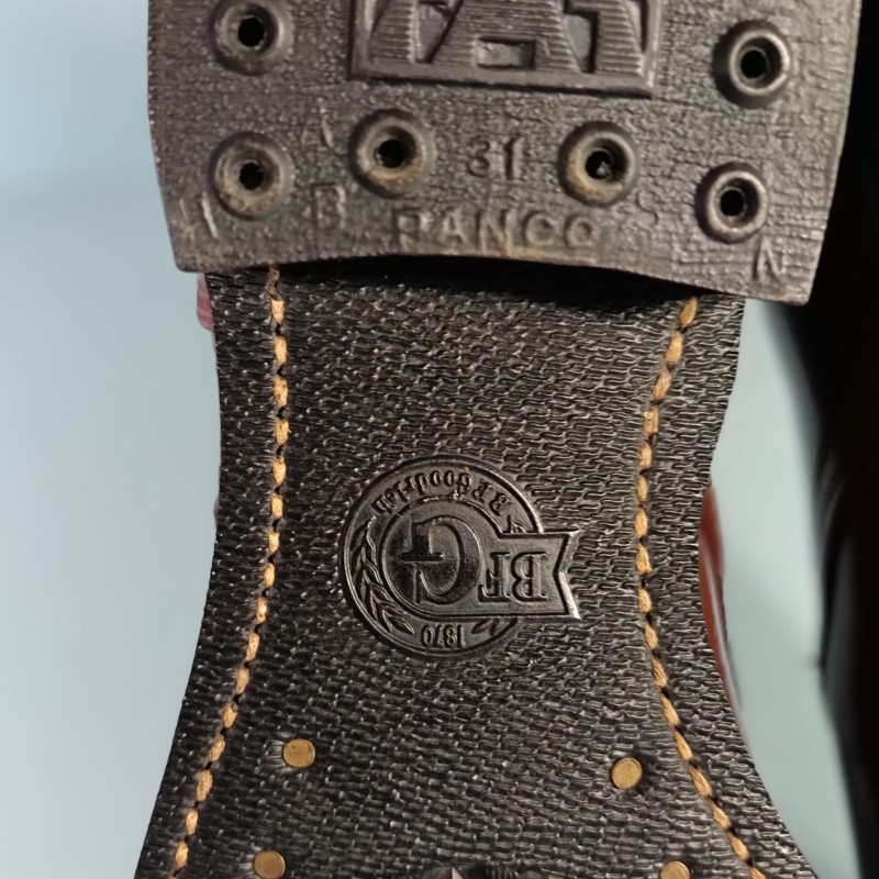 BOTTES DE SAUT PARA BOOTS US MODELE 1948 COREE INDOCHINE VIETNAM FABRICATION D'EPOQUE