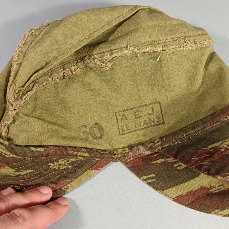 CASQUETTE ALGERIE BIGEARD CAMOUFLAGE LEZARD LIZAR CAMO FABRICATION REGLEMENTAIRE TAILLE 60