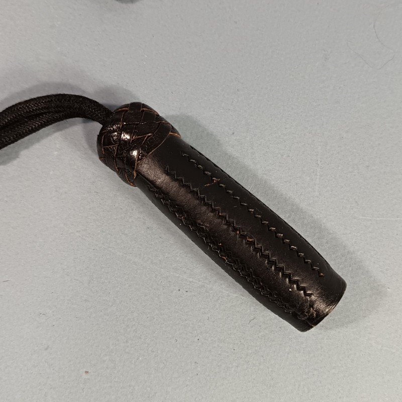 DRAGONNE EN CUIR ET TISSU NOIR POUR SABRE FRANCAIS MODELE RECENT