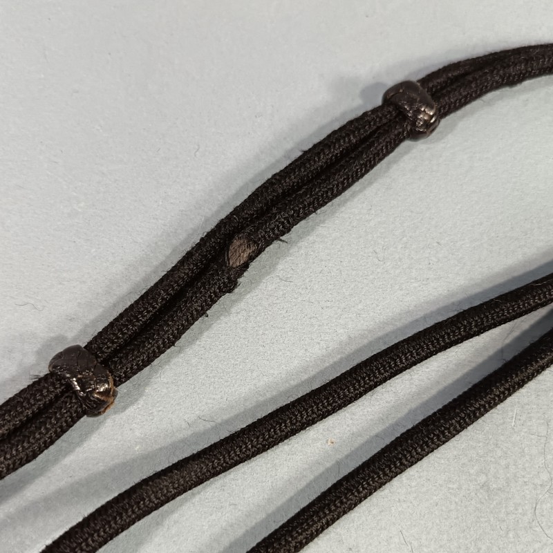DRAGONNE EN CUIR ET TISSU NOIR POUR SABRE FRANCAIS MODELE RECENT