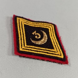 INSIGNES TISSU LOSANGE OFFICIER DU 3 ème SPAHIS CHIFFRE METALIQUE