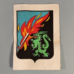 INSIGNE TISSU DES SAPEURS POMPIER DU DEPARTEMENT DE L'ALLIER 03 MODELE IMPRIME