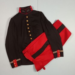 UNIFORME TENUE OFFICIER MODELE 1893 DU LIEUTENANT LEMARQUET AU 101 ème REGIMENT D'INFANTERIE DE LIGNE
