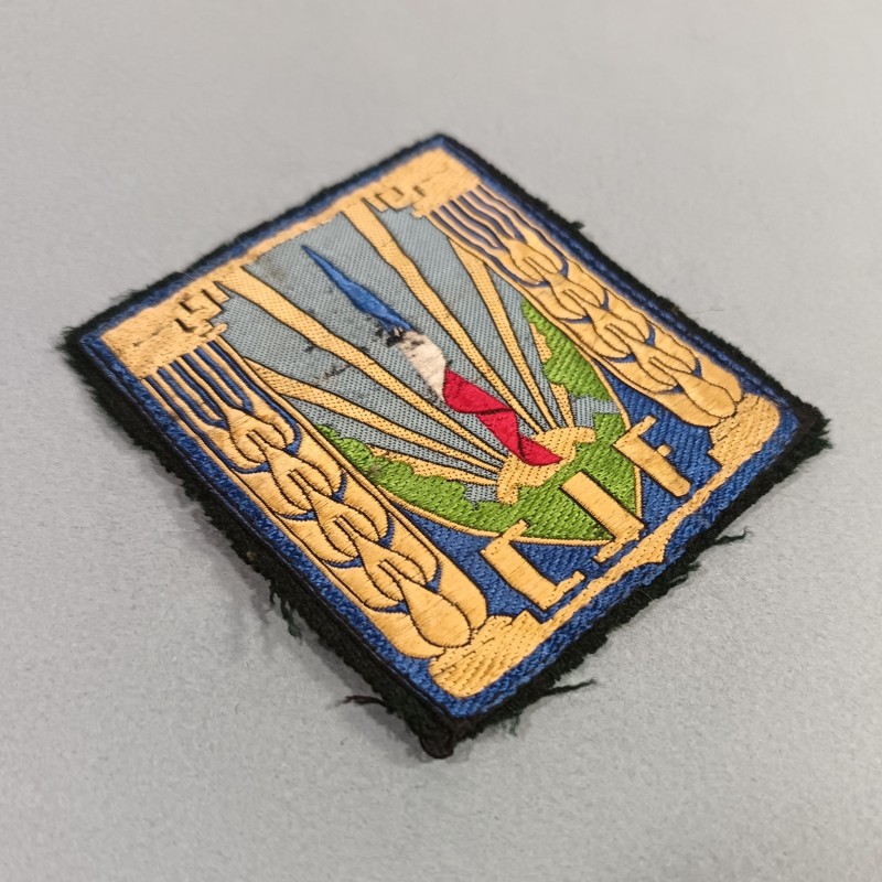 INSIGNE TISSU GENERAL DES CHANTIERS DE JEUNESSE FRANCAIS CJF MARECHAL PETAIN PERIODE GVT VICHY 1940 - 1944