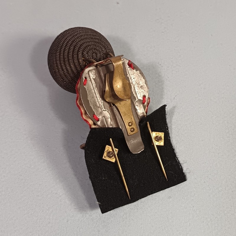 ATTRIBUT OU PLAQUE DE KEPI D'OFFICIERS ET ADJUDANTS MODELE 1886 OFFICIER DES CHASSEURS A PIED OU ALPINS