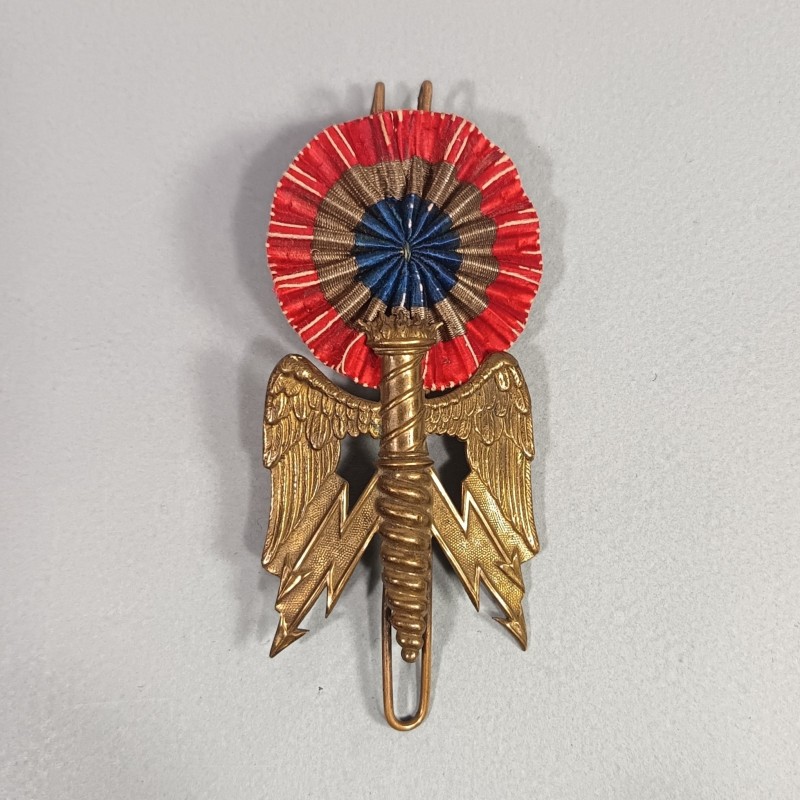 ATTRIBUT OU INSIGNE DE KEPI D'OFFICIERS ET ADJUDANTS MODELE 1886 OFFICIER D'ETAT MAJOR