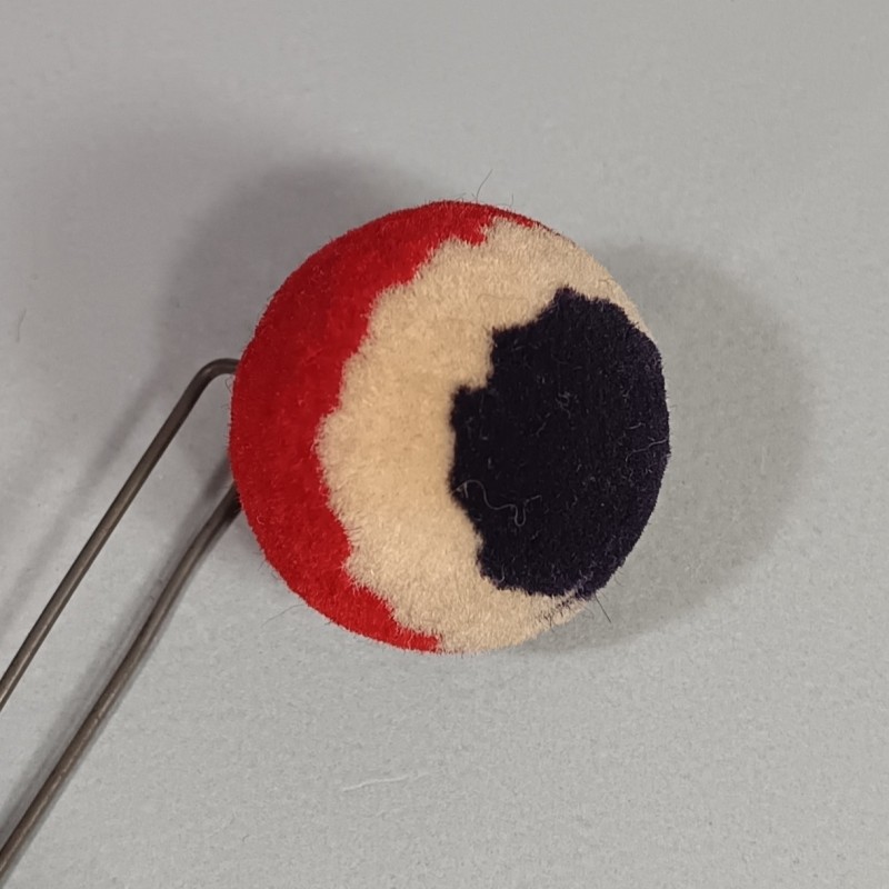 POMPON DE SHAKO MODELE 1872 1874 TOUTES ARMES COULEURS BLEU BLANC ROUGE POUR ETAT MAJOR TRICOLORE