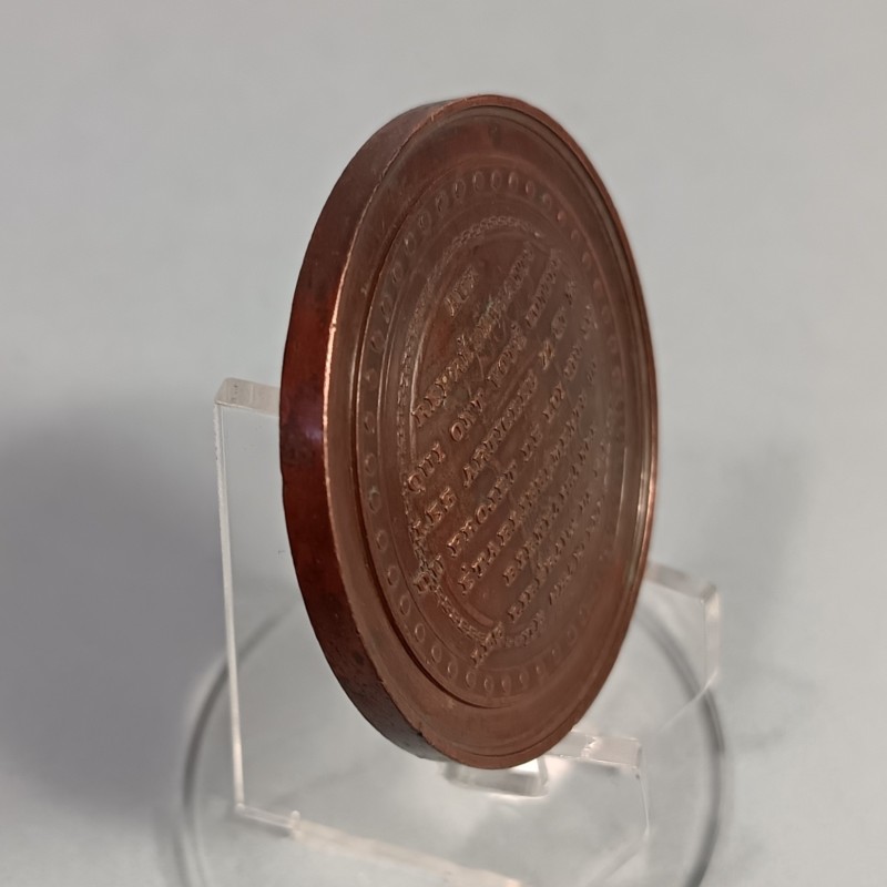 BELGIQUE MEDAILLE DE TABLE SEANCE DU 27 MAI 1857 VOTE CONTRE LE PROJET DE LOI SUR LES ETABLISSEMENTS DE BIENFAISANCE
