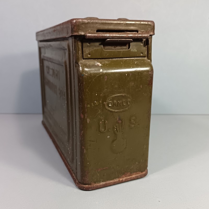 CAISSE A MUNITION CALIBRE 30 US WW2 AMMUNITION BOX CAL. 30 M1