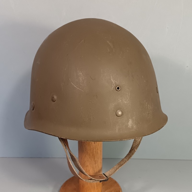 CASQUE FRANCAIS MODELE 1951 ET CAPUCHE 47-56 CASQUE LOURD MAMOU 1953 ET LINER H.R. 1954
