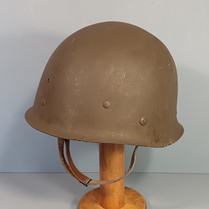 CASQUE FRANCAIS MODELE 1951 ET CAPUCHE 47-56 CASQUE LOURD MAMOU 1953 ET LINER H.R. 1954