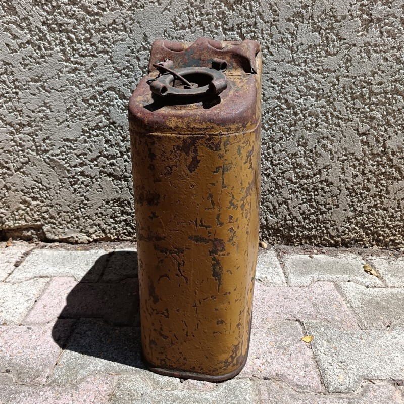 JERRICAN AMERICAIN DE 20 LITRES COULEUR SABLE PREMIER TYPE DATE 1942 QMC USA