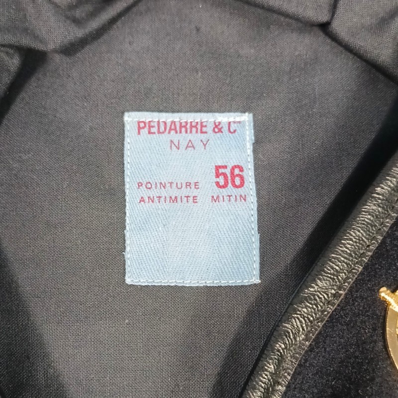BERET NOIR DES COMMANDOS PARACHUTISTES DE L'AIR FABRICATION PEDARRE & CIE TAILLE 56