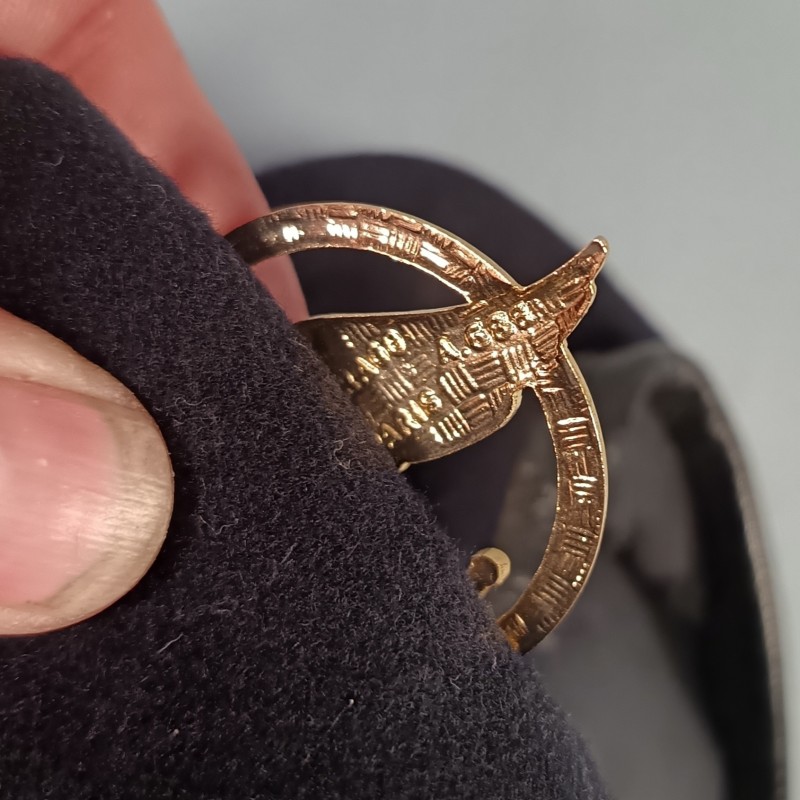 BERET NOIR DES COMMANDOS PARACHUTISTES DE L'AIR FABRICATION PEDARRE & CIE TAILLE 56