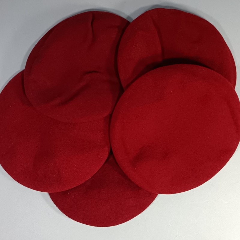 BERET ROUGE PARACHUTISTES TAILLE 54 FABRICATION ANNEES 1980 MODELE F1 INSIGNE TAP BALLARD